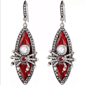 Betsey Johnson Halloween Spider Earrings